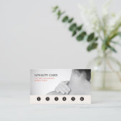 グレーモダンエレガントマッサージセラピストロイヤリティカード ロイヤリティカード (スタンド正面)