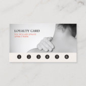 グレーモダンエレガントマッサージセラピストロイヤリティカード ロイヤリティカード (正面)