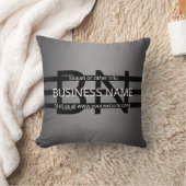 グレーモダングラディエントおよび黒の水平ストライプ色 クッション (ブランケット)