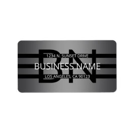 グレーモダングラディエントおよび黒の水平ストライプ色 ラベル