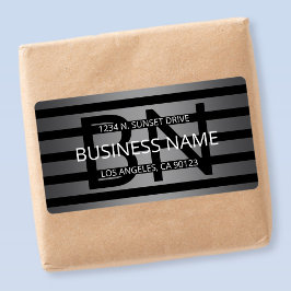 グレーモダングラディエントおよび黒の水平ストライプ色 ラベル