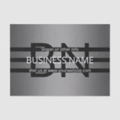 グレーモダングラディエントおよび黒の水平ストライプ色 薄葉紙 (正面)