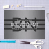 グレーモダングラディエントおよび黒の水平ストライプ色 薄葉紙 (クラフト)