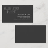 グレーモダンコンサルタントの名刺 名刺 (正面/裏面)