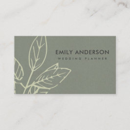 グレーモダンコンテンポラリークラフト黄色の白離れい 名刺