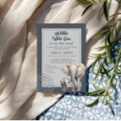 グレーモダンサファリベイビーシャワー 招待状