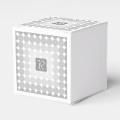 グレーモダンサークルモノグラム フェイバーボックス (正面サイド)