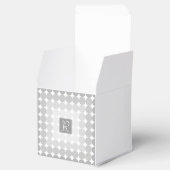 グレーモダンサークルモノグラム フェイバーボックス (オープン)