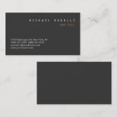 グレーモダンシックプロフェッショナル名刺 名刺 (正面/裏面)