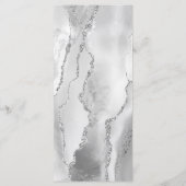 グレーモダンシルバー結婚アゲート メニュー (裏面)