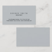 グレーモダンシンプル平標準名刺 名刺 (正面/裏面)