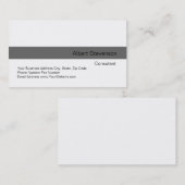 グレーモダンストライプホワイトコンサルタント 名刺 (正面/裏面)