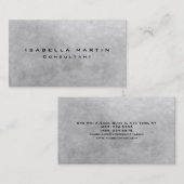 グレーモダンストーンウォールユニークトレンディークリエイティブ 名刺 (正面/裏面)