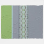 グレーモダンス付きデザインプリント フリースブランケット (正面(横))