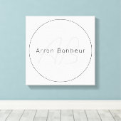 グレーモダンズとブラック |名カッコいい前&モノグラム キャンバスプリント (インサイチュ (ウッドフロア))