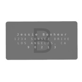 グレーモダンズ差出人住所 ラベル