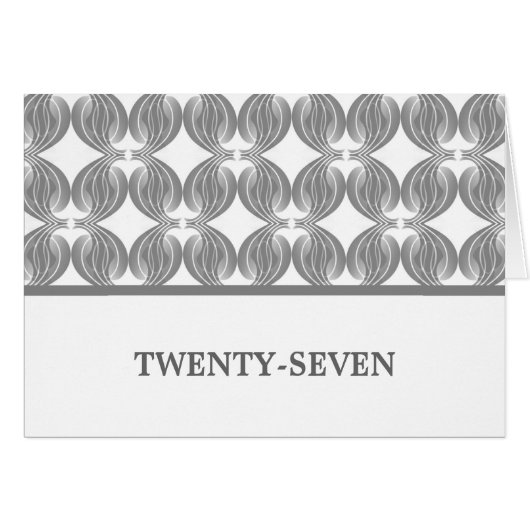 グレーモダンデコテーブル番号カード (正面横)