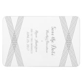 グレーモダンデコ日付磁石を保存 マグネット (横)