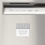 グレーモダンデコ日付磁石を保存 マグネット (インサイチュ (食洗機))