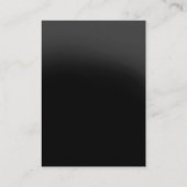 グレーモダントレンディースクリプトモノグラム名刺 名刺 (裏面)