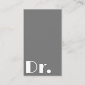 グレーモダンドクターメディカルヘルスケアサービス 名刺 (正面)