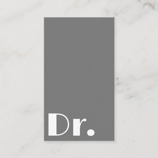 グレーモダンドクターメディカルヘルスケアサービス 名刺 (正面)