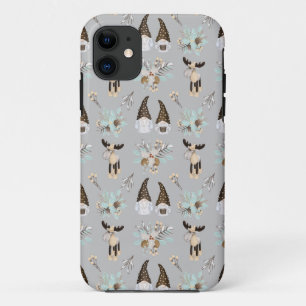 グレーモダンニュートラル格言クリスマスパターンCase-M iPhone 11 ケース