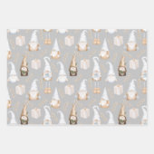 グレーモダンニュートラル格言パターン ラッピングペーパーシート (正面3)