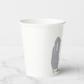 グレーモダンバニー赤ちゃんシャワー誕生日カップ 紙コップ (右)