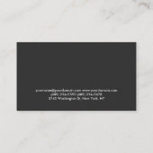 グレーモダンパーソナルトレーナー名刺 名刺 (裏面)