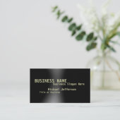 グレーモダンブラック・コンサルタント・ビジネス・カード 名刺 (スタンド正面)