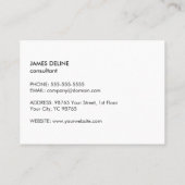 グレーモダンブルー回路基板のコンピュータ修復 名刺 (裏面)