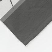 グレーモダンプラ葉ント フリースブランケット (角)