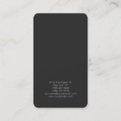 グレーモダンプロフェッショナルコンサルタント長 名刺 (裏面)