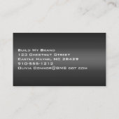 グレーモダンプロフェッショナルデザイナー名刺 名刺 (裏面)