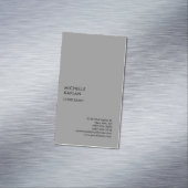 グレーモダンプロフェッショナル独占的 マグネット名刺 (インサイチュ)