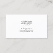 グレーモダンホワイトジオメトリックストライプコンサルタント 名刺 (裏面)