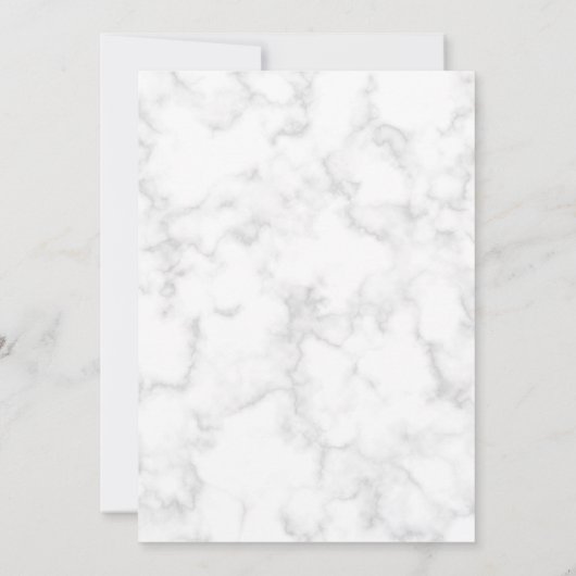 グレーモダンマーブルバラ金ゴールド先生の日 招待状 (裏面)