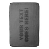 グレーモダンミニマはっきりしたリストのプロフェッショナル バスマット (正面縦)