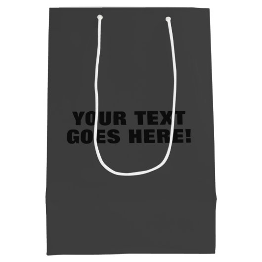 グレーモダンミニマはっきりしたリストのプロフェッショナル ミディアムペーパーバッグ (裏面)