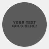 グレーモダンミニマはっきりしたリストのプロフェッショナル ラウンドシール (正面)