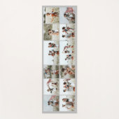 グレーモダンミニマルエレガント写真数々のコラージュ ヨガマット (正面)