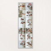 グレーモダンミニマルエレガント写真数々のコラージュ ヨガマット (裏面)