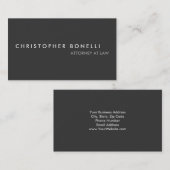 グレーモダンミニマルシンプルリストの名刺 名刺 (正面/裏面)