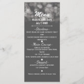 グレーモダンラミニマルイトエレガントGlamパーティーメニュー メニュー (正面)