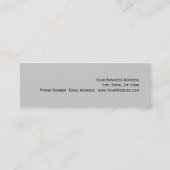 グレーモダンレッド弁護士弁護士名刺 スキニー名刺 (裏面)