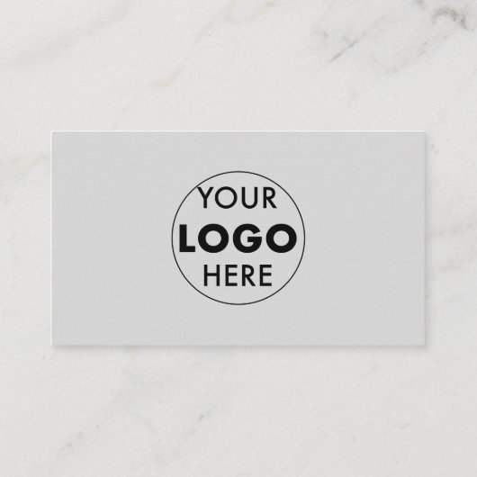 グレーモダン名刺 | QRおよびロゴ |スタンドアウト 名刺 (裏面)