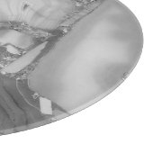 グレーモダン大理石フェイク石切削ボード カッティングボード (角)