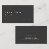 グレーモダン弁護士名刺 名刺 (正面/裏面)