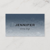 グレーモダン抽象芸術インテリアデザイン。 名刺 (正面)